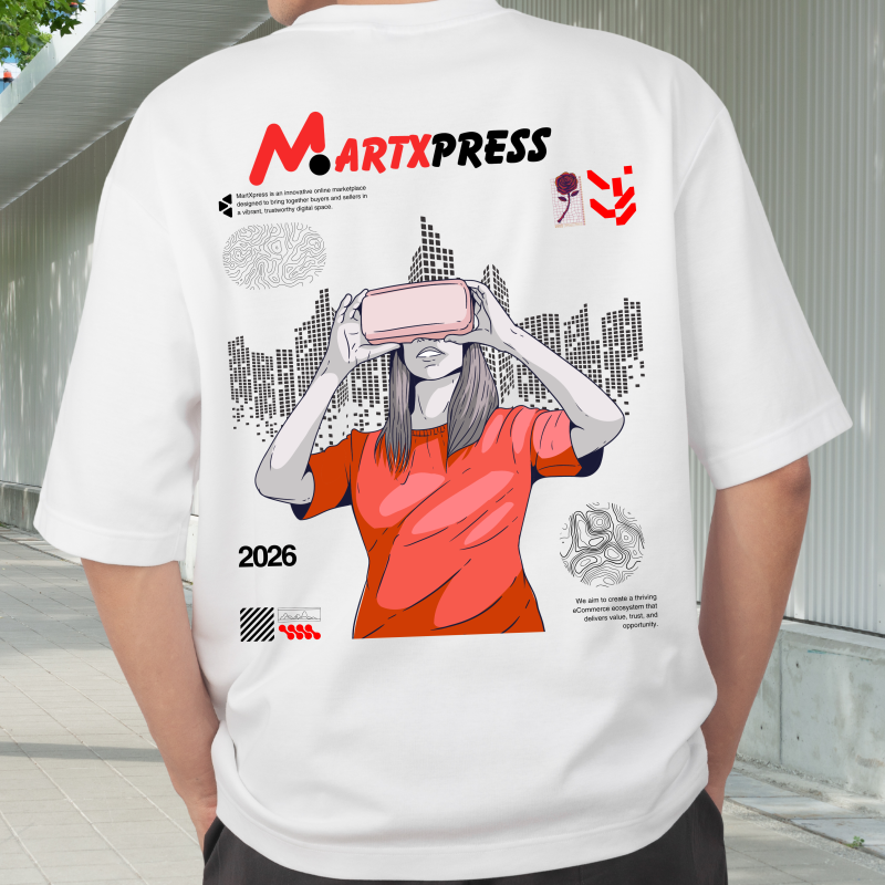 MartXpress Graphic Heavy Weight Tshirt